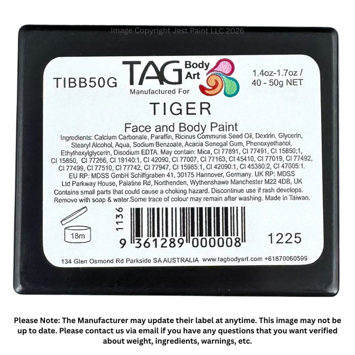 TAG  Face Paint Base Blender - Tiger 50gr  #15