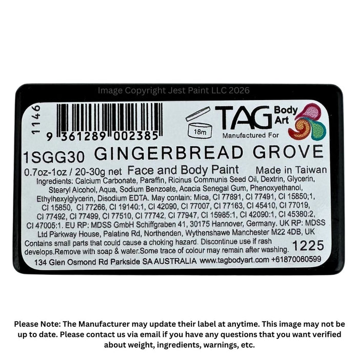 TAG Face Paint | 1 Stroke - Gingerbread Grove  #43