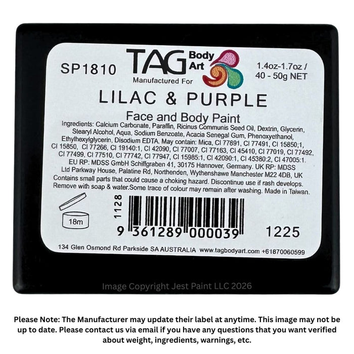 TAG Face Paint Split - Purple and Lilac 50gr   #9