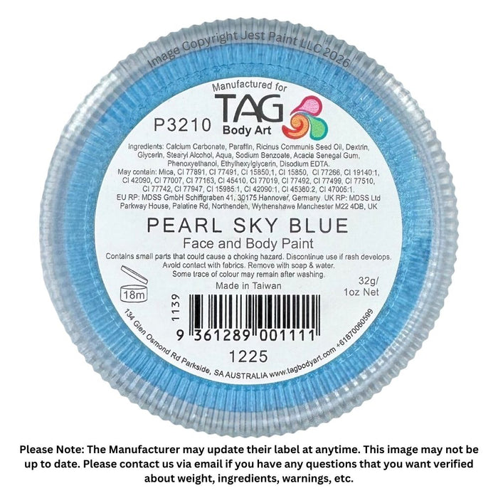 TAG Face Paint - Pearl Sky Blue  32g