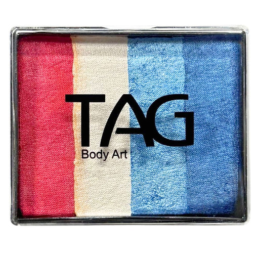 TAG Face Paint Base Blender- EXCL Big Pearl Red White and Blue 50gr   #48