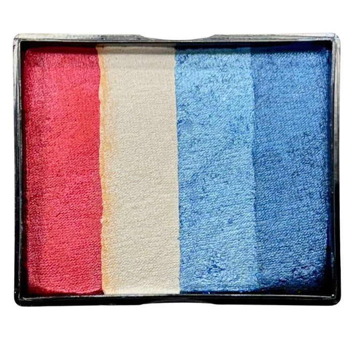 TAG Face Paint Base Blender- EXCL Big Pearl Red White and Blue 50gr   #48