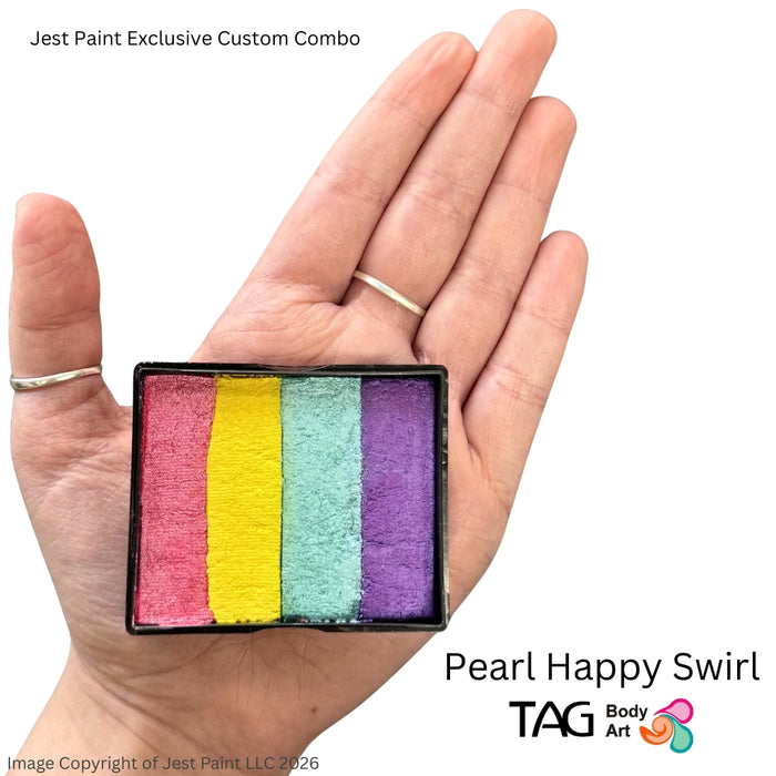 TAG Face Paint Split Cake - EXCL Pearly Big Happy Swirl 50gr   #9