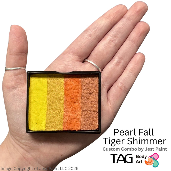 TAG Face Paint Base Blender- EXCL Pearl Fall Tiger Shimmer 50gr    #51