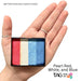 TAG Face Paint Base Blender- EXCL Big Pearl Red White and Blue 50gr   #48