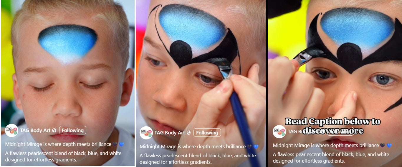 TAG Face Paint | Split Cake - Pearl Midnight Mirage 50gr  #27