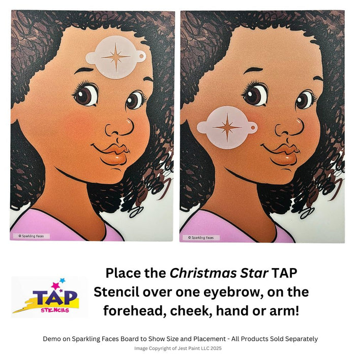 TAP 037 Face Painting Stencil - Christmas Star