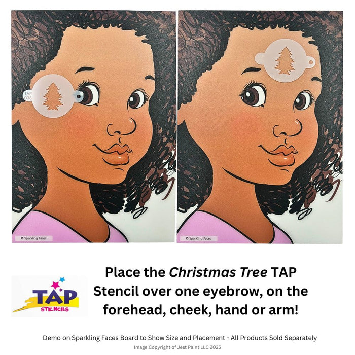 TAP 036 Face Painting Stencil - Christmas Tree