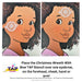 TAP 070 Face Painting Stencil - Christmas Wreath with Bow