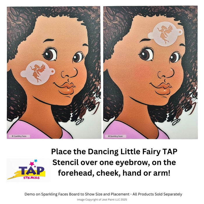 TAP 096 Face Painting Stencil - Dancing Little Fairy