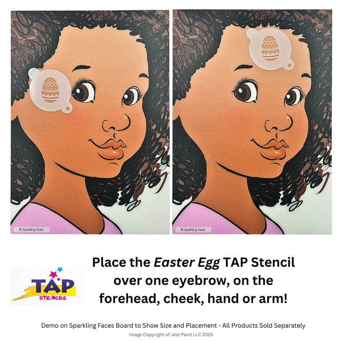 TAP 041 Face Painting Stencil - Easter Egg