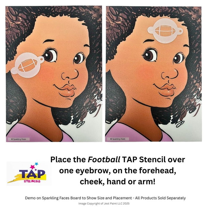 TAP 056 Face Painting Stencil - Football