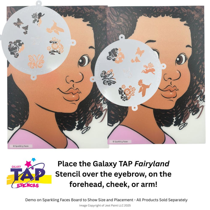 Galaxy TAP Face Painting Stencil - Fairyland