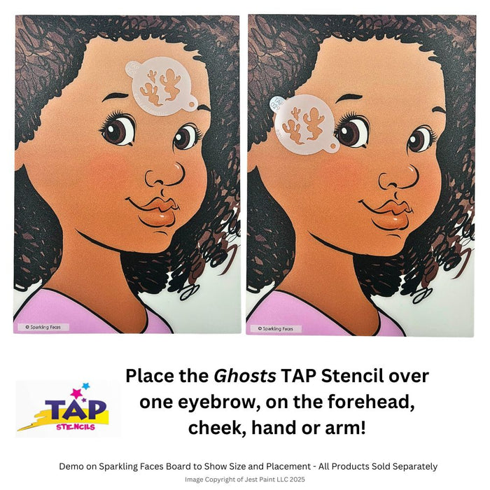 TAP 029 Face Painting Stencil - Ghosts