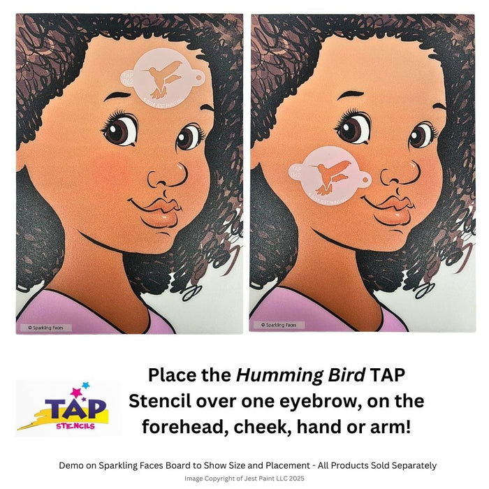 TAP 062 Face Painting Stencil - Humming Bird