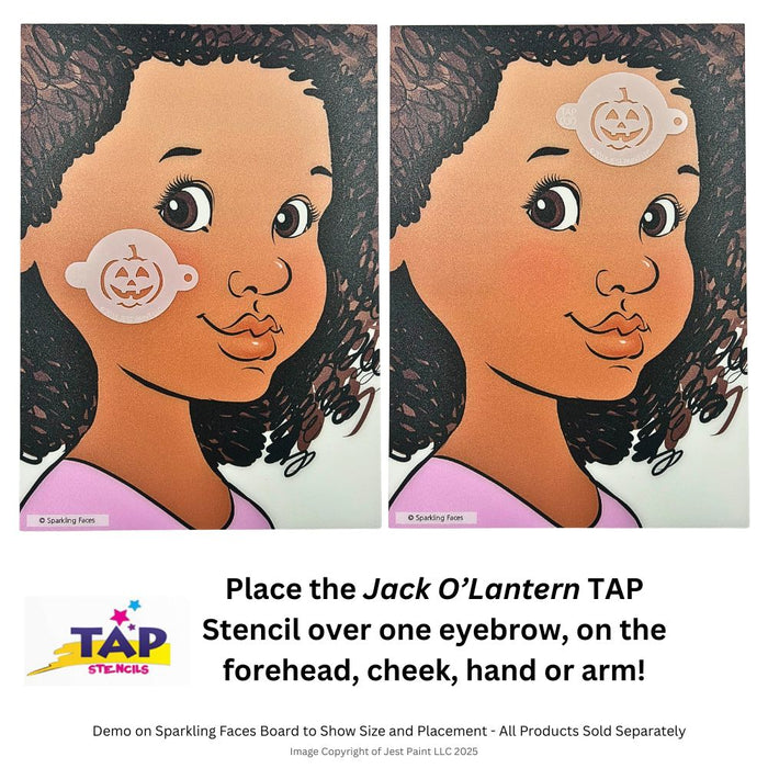 TAP 030 Face Painting Stencil - Jack O'Lantern