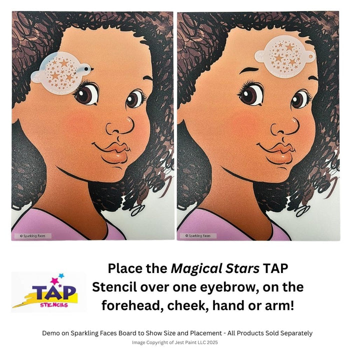 TAP 061 Face Painting Stencil - Magical Stars
