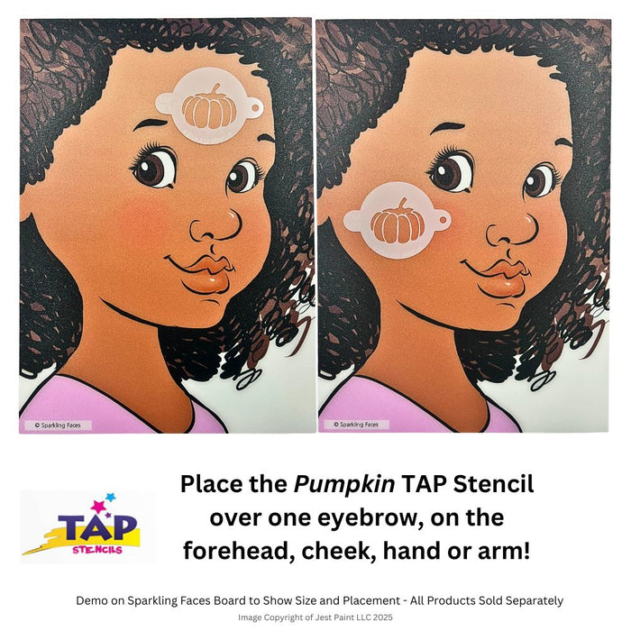 TAP 025 Face Painting Stencil - Pumpkin