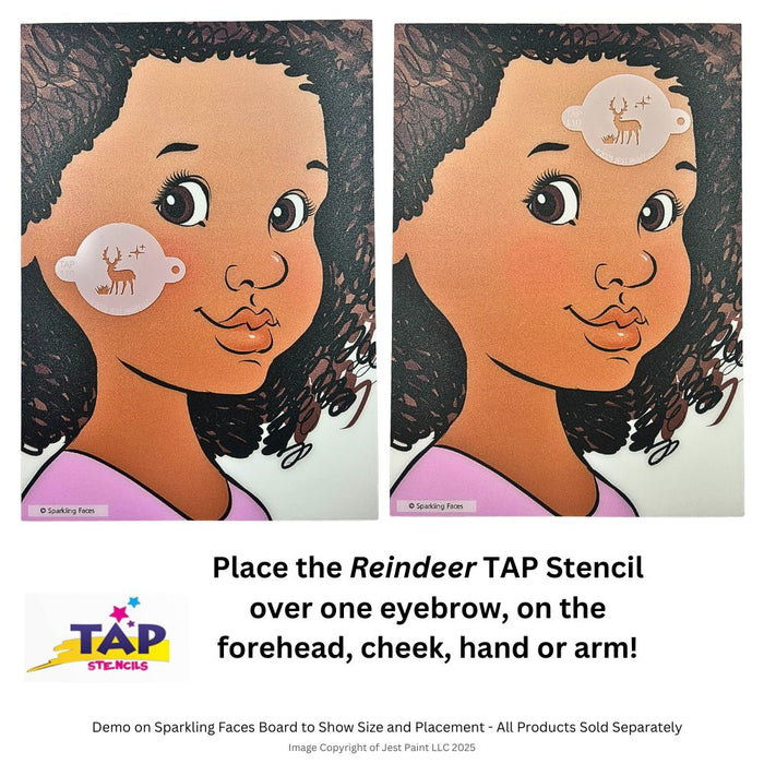 TAP 110 Face Painting Stencil -  Reindeer