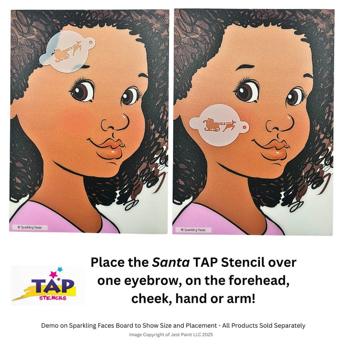 TAP 039 Face Painting Stencil - Santa