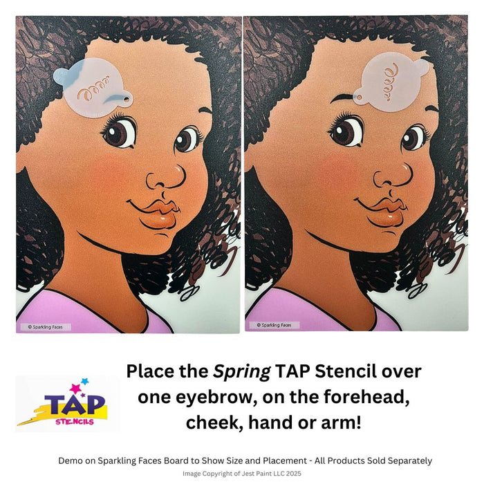 TAP 009 Face Painting Stencil - Spring