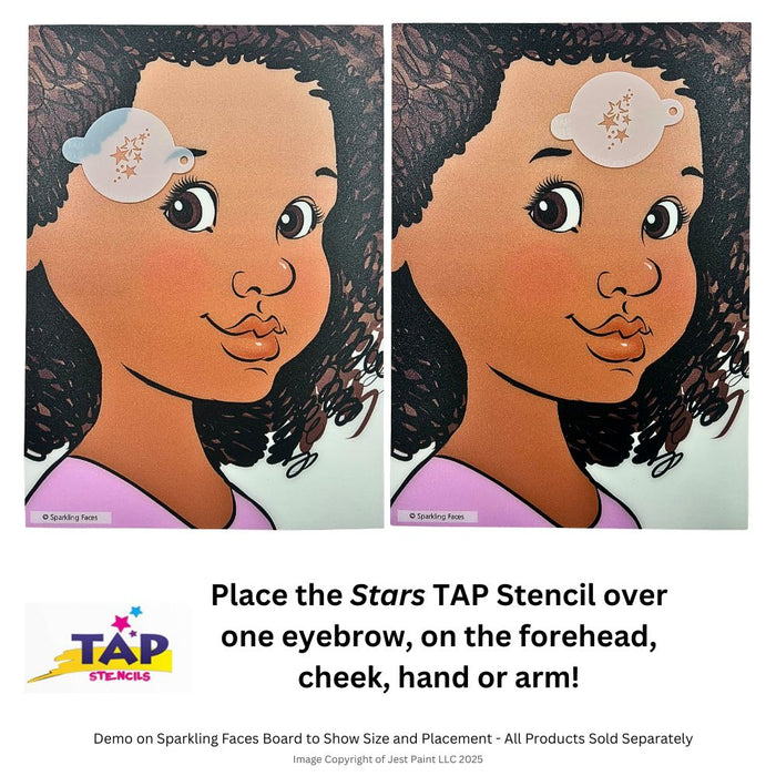 TAP 012 Face Painting Stencil - Stars