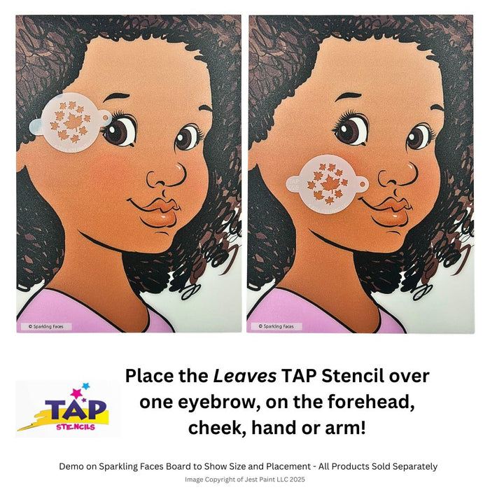 TAP 028 Face Painting Stencil - Leaves