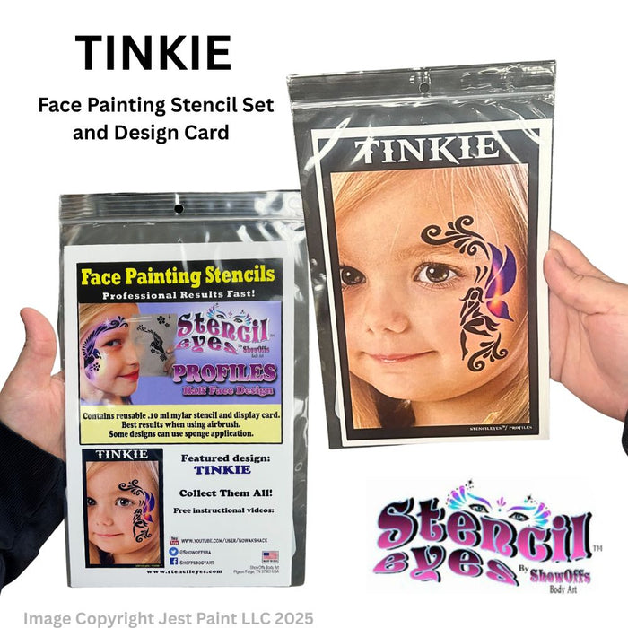 Stencil Eyes / Profiles - Face Painting Stencil - TINKIE - One Size Fits Most
