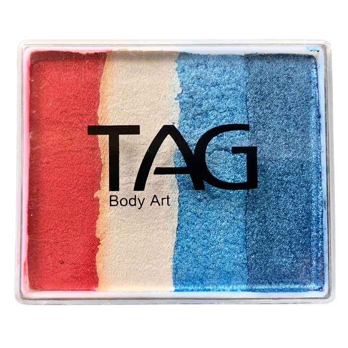 TAG Face Paint Base Blender- EXCL Big Pearl Red White and Blue 50gr   #48