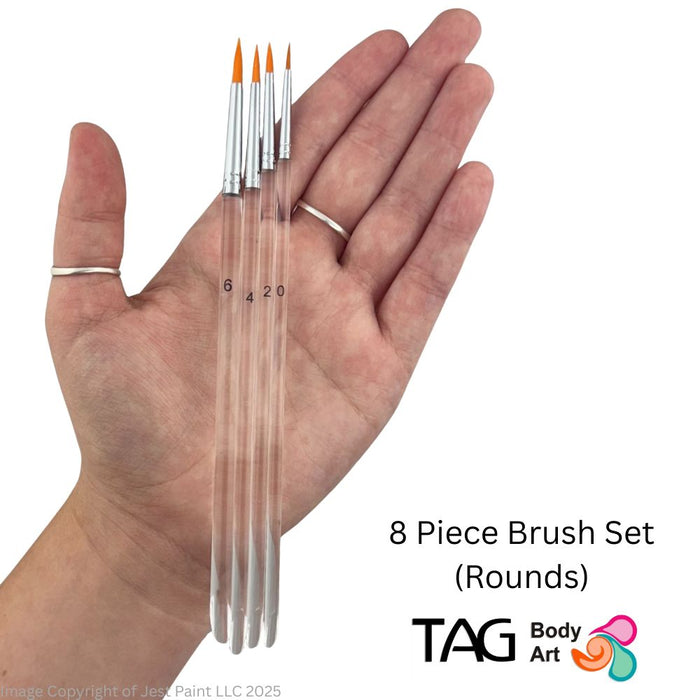 TAG | Face Painting Brushes - 8 Piece Brush Set - DISCONTINUED