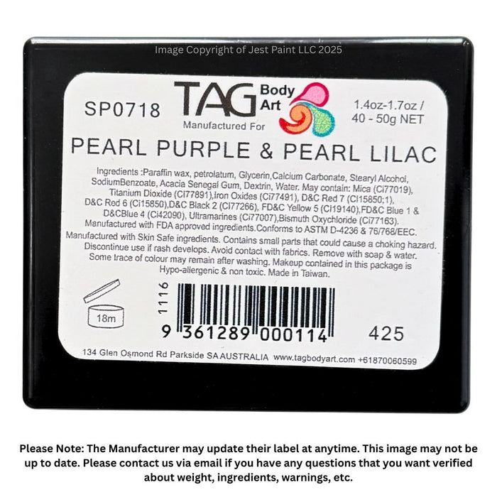 TAG Face Paint Split - Pearl Purple and  Pearl Lilac 50gr #4