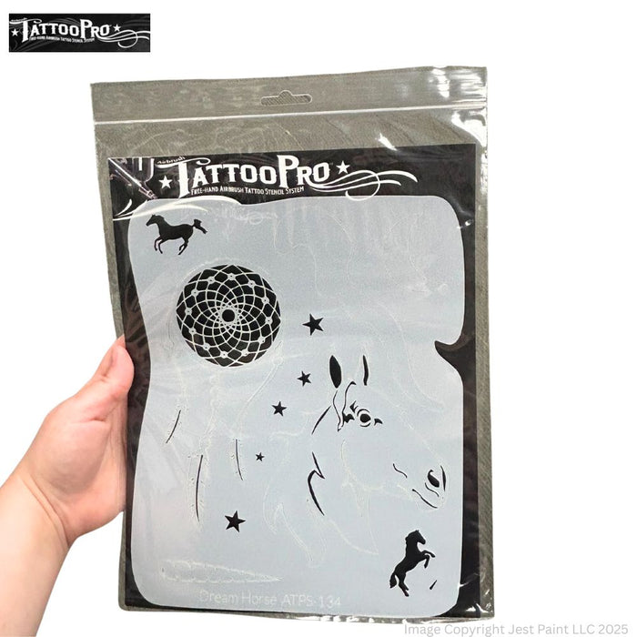 Tattoo Pro 134  - Body Painting Stencil - Dream Horse