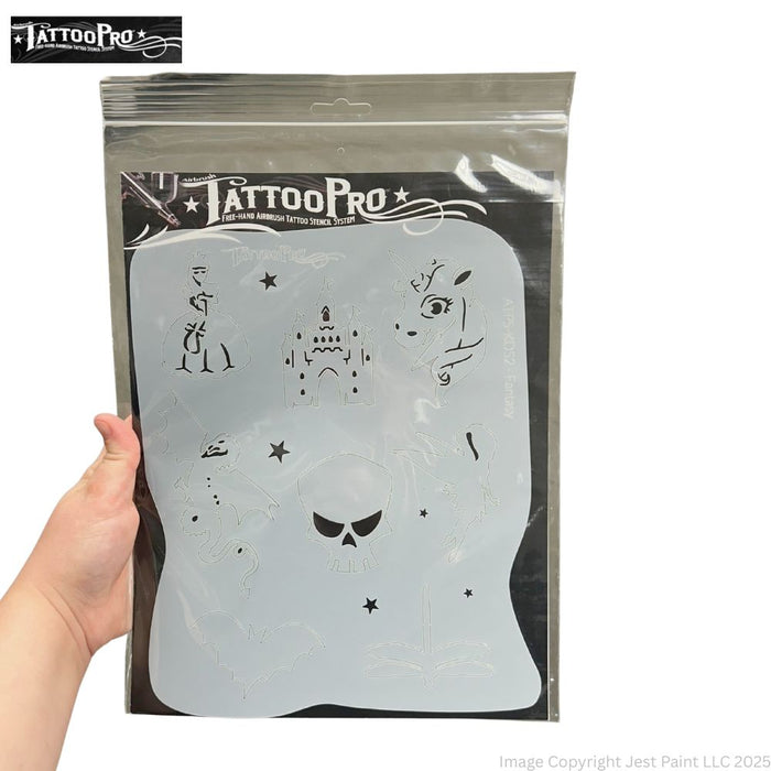 Tattoo Pro KIDS -KDS2- Body Painting Stencil - Fantasy