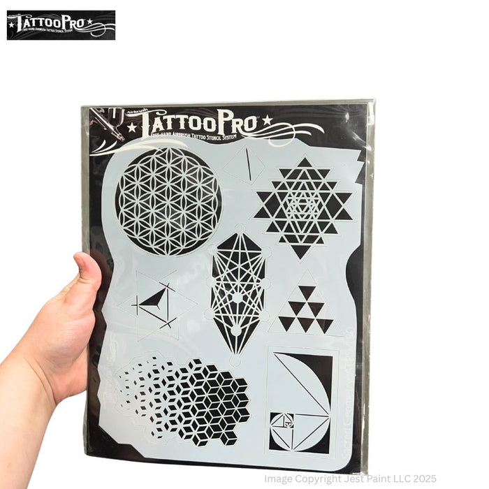 Tattoo Pro 130 - Body Painting Stencil - Sacred Geometry