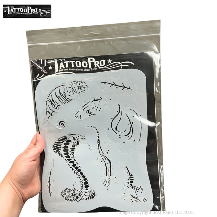 Tattoo Pro 140  - Body Painting Stencil - Scales & Tails