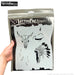 Tattoo Pro 141  - Body Painting Stencil - Wild West