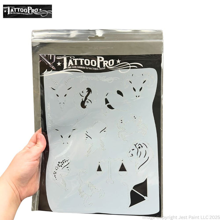 Tattoo Pro 154 - Body Painting Stencil - Zodiac Signs