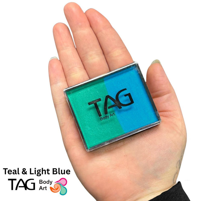 TAG Face Paint Split - Teal and Light Blue 50gr  #4