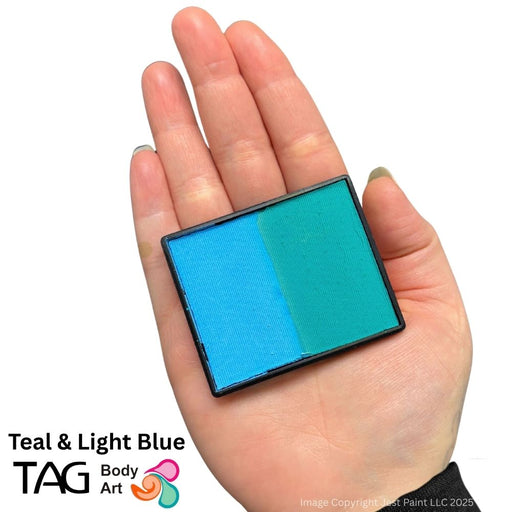 TAG Face Paint Split - Teal and Light Blue 50gr  #4