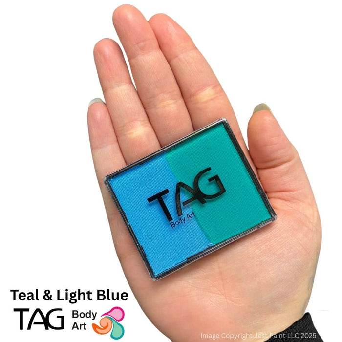 TAG Face Paint Split - Teal and Light Blue 50gr  #4