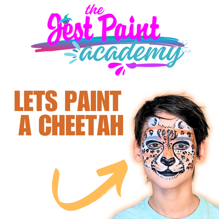 Face Painting Class - Intermediate Level | Cheetah (22 minutes long)