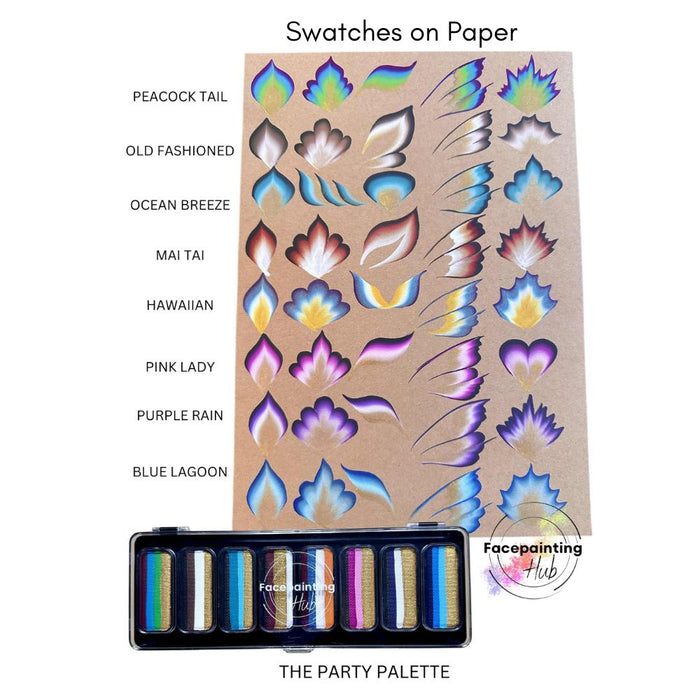 Facepainting Hub | Face Painting Palette |  THE PARTY PALETTE  (8 x 14gr)