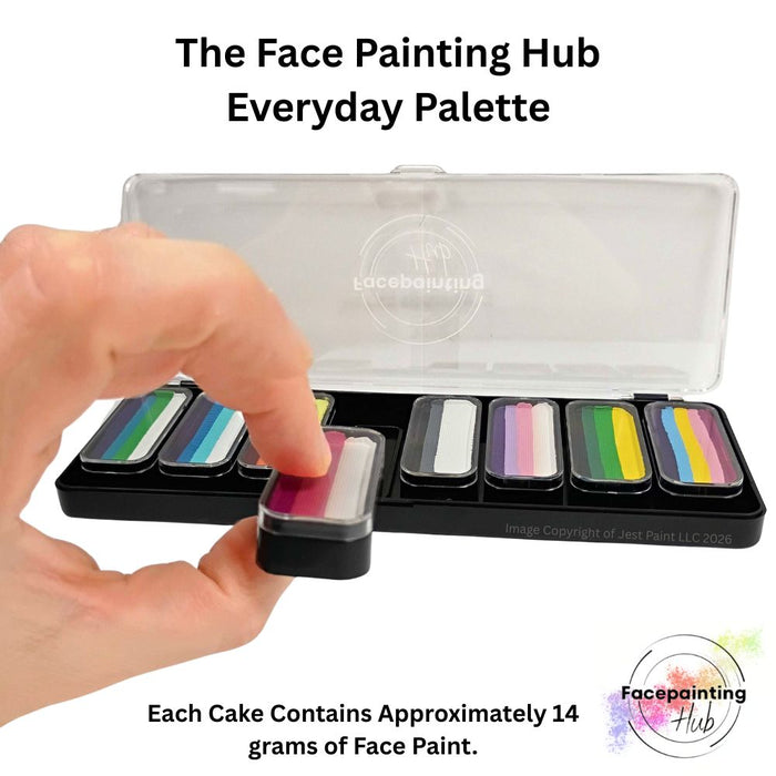 Facepainting Hub | Face Painting Palette |  EVERYDAY PALETTE  (8 x 14gr)