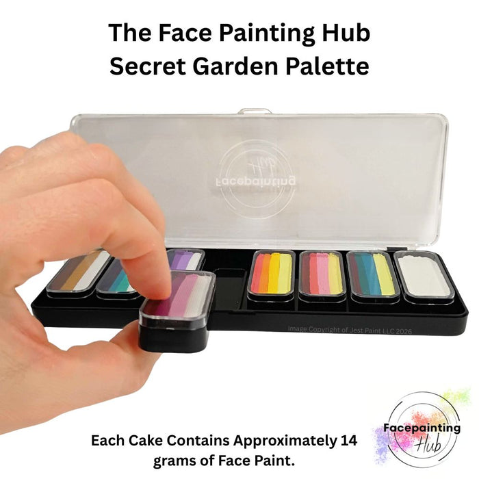 Facepainting Hub | Face Painting Palette |  SECRET GARDEN PALETTE  (8 x 14gr)
