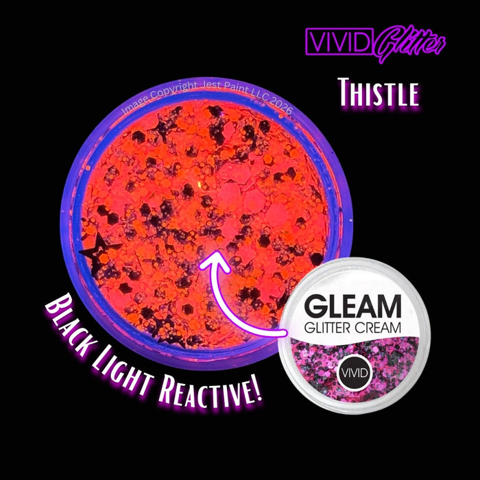 VIVID Glitter |  GLEAM Glitter Cream | Small - THISTLE (7.5gr)