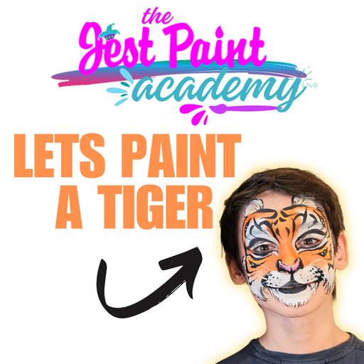 Face Painting Class - Intermediate Level | Tiger (24 minutes long)