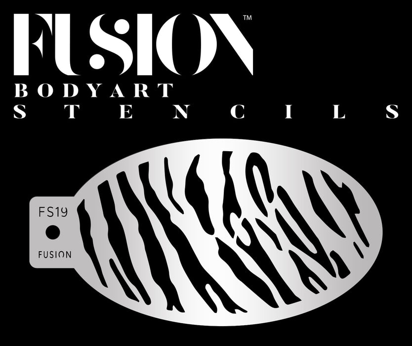 Fusion Body Art | Face Painting Stencil - Tiger Stripes FS19