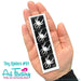 Art Factory | Glitter Tattoo Stencil - (61) Tiny Spiders Strip of 4 - 5 Pack - #80