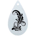 Topaz Stencils | Face Painting Stencil - Tee's Flourish (0790)