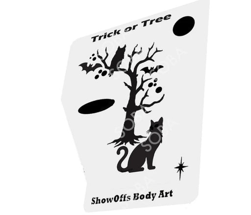 Stencil Eyes / Profiles - Face Painting Stencil - Trick or Tree